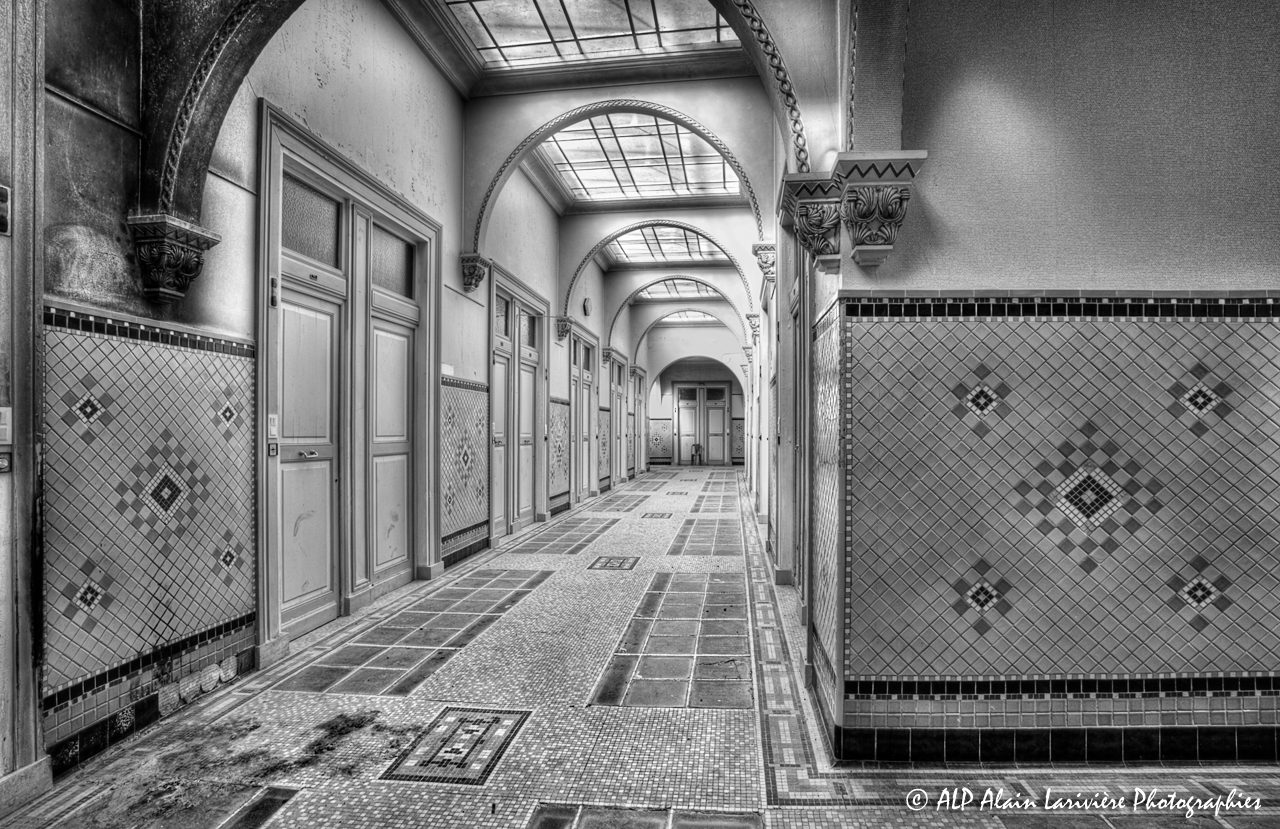 Les Grands Thermes de Châtel-Guyon en 2011 : Etage -5N&B-