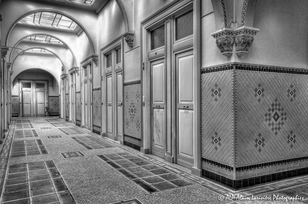 Les Grands Thermes de Châtel-Guyon en 2011 : Etage -19N&B-